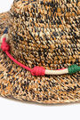 Sombrero rafia oscuro cabos Sombrero rafia oscuro cabos