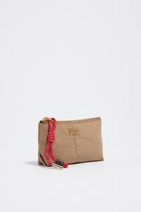 Monedero nylon camel