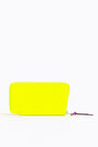 Neon yellow croc book wallet Neon yellow croc book wallet