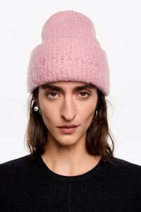 Gorro tejido rosa
