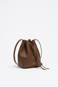 Small oak leather Carlino bucket bag Small oak leather Carlino bucket bag