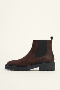 Chocolate oiled leather ankle boot