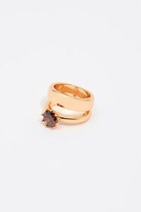 Anillo me&ntilde;ique cristal topacio