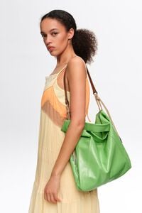 Bolsa bandolera paper mediana piel esmeralda