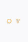 Mini hoop earrings with the letter Y Mini hoop earrings with the letter Y