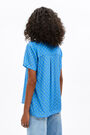 Camisa fluida dots azul Camisa fluida dots azul