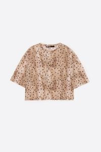 Camiseta boxy devor&eacute; watercolor dots