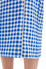 Falda midi vichy azul Falda midi vichy azul