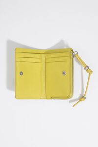 Cartera compacta piel lim&oacute;n