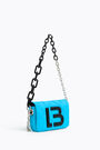 Bolso solapa XS nylon acolchado azul neón Bolso solapa XS nylon acolchado azul neón