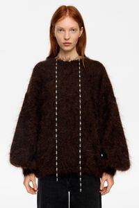 Collar cristales y cadena plateado envejecido