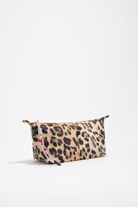 Neceser trapecio nylon leopardo natural