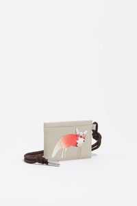 Stone leather Fr&iacute;o Peludo card holder