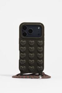 Funda silic&oacute;n iPhone 17 PRO MAX brillo verde oscuro