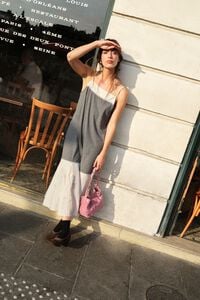 Bolsa Snaps mediana piel rosa
