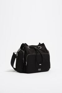 Bolsa bucket Pocket nylon carbón Bolsa bucket Pocket nylon carbón