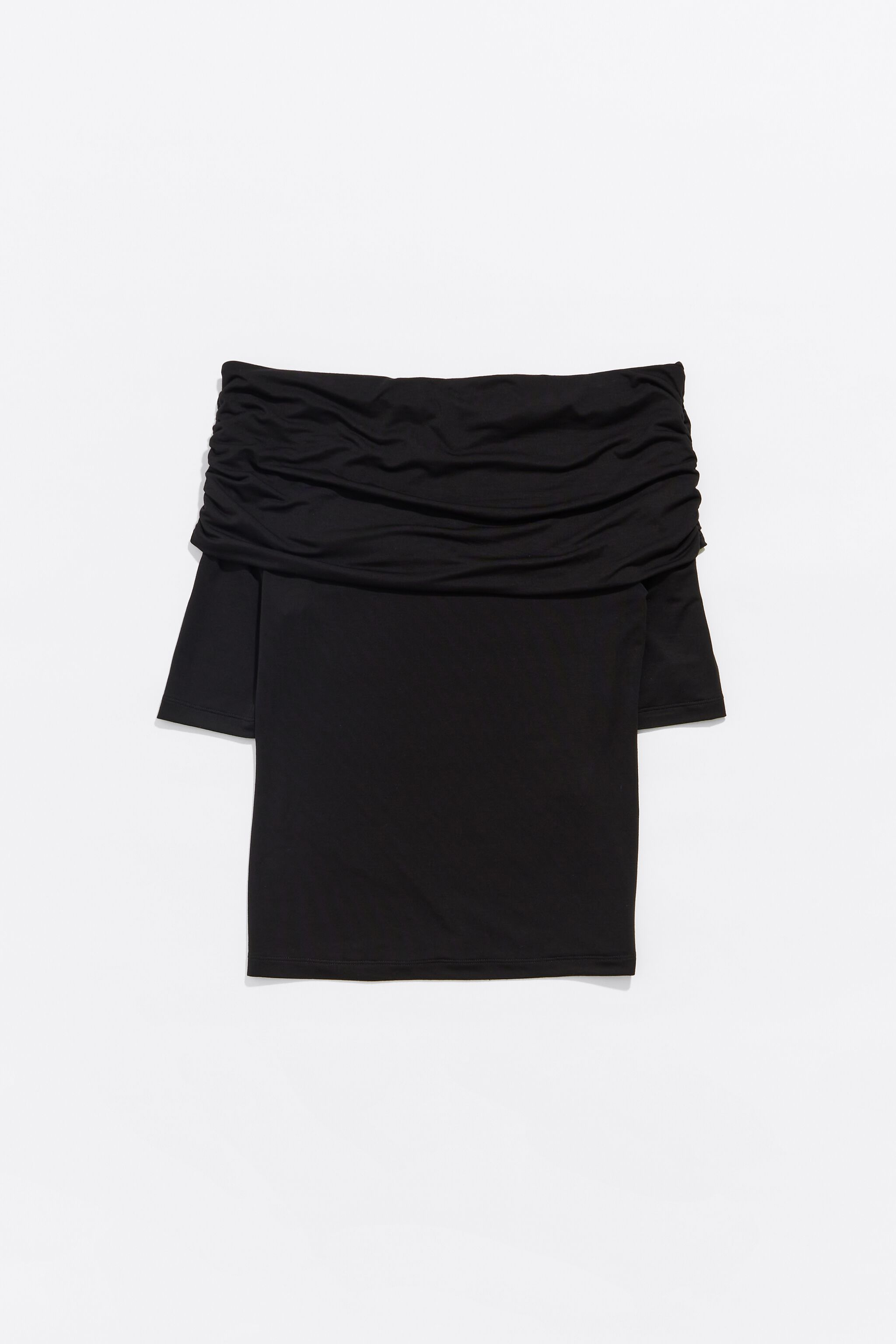 Camiseta negra sin hombros outlet