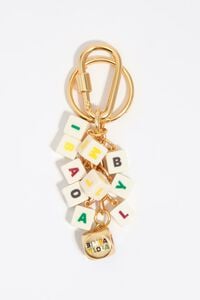 Resin dice key ring