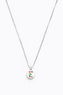Letter E short silver necklace Letter E short silver necklace