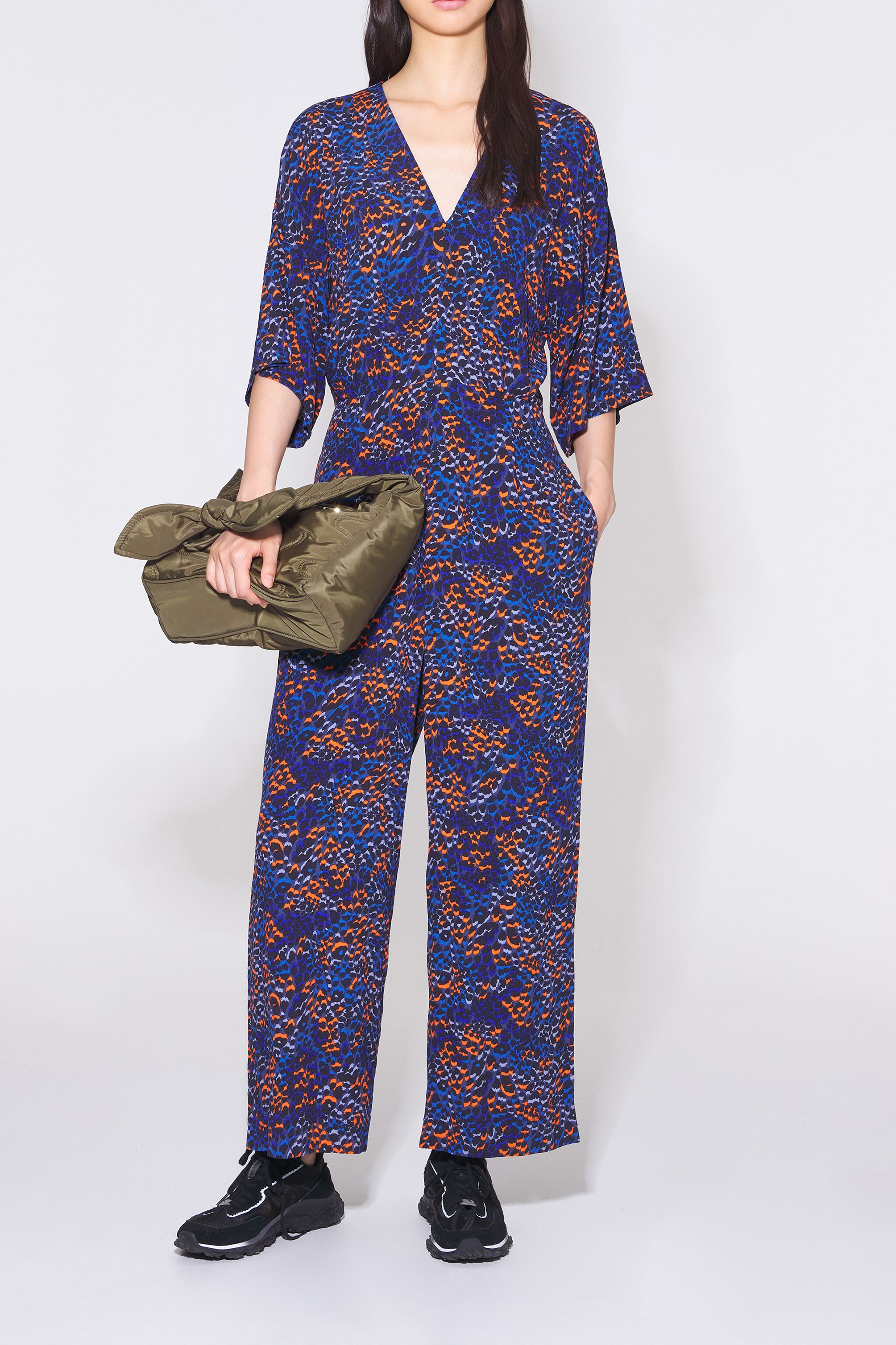Missguided snake print jumpsuit online