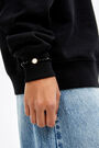 Pulsera cristales negros pieza blanca Pulsera cristales negros pieza blanca