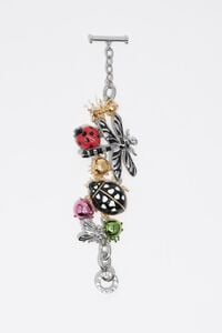 Pulsera escarabajo y libélula plateada Pulsera escarabajo y libélula plateada