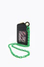 Black leather chain coin purse Black leather chain coin purse