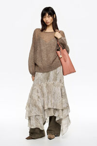 Vestido plisado irregular Snake topo Vestido plisado irregular Snake topo
