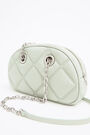 M pastel green leather crossbody padded bag M pastel green leather crossbody padded bag