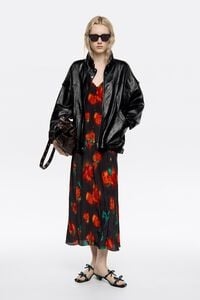 Vestido doble tirante cordones Ribbon Roses negro