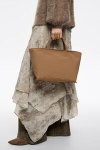 Small cinnamon nylon Chihuahua shopper bag Small cinnamon nylon Chihuahua shopper bag