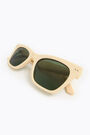 Gafas de sol cuadradas crema Gafas de sol cuadradas crema