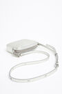 Minibolso piel plateado Minibolso piel plateado