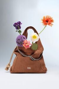 Bolsa Paper grande piel casta&ntilde;a