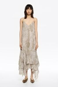 Vestido plisado irregular Snake topo Vestido plisado irregular Snake topo