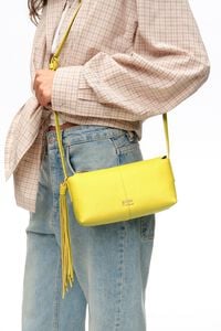 Bolsa bandolera mini piel lim&oacute;n