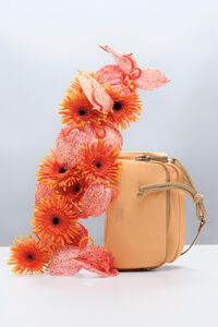 Bolsa Pocket mediana nylon naranja sorbete