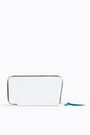 Billetera libro croco blanca Billetera libro croco blanca