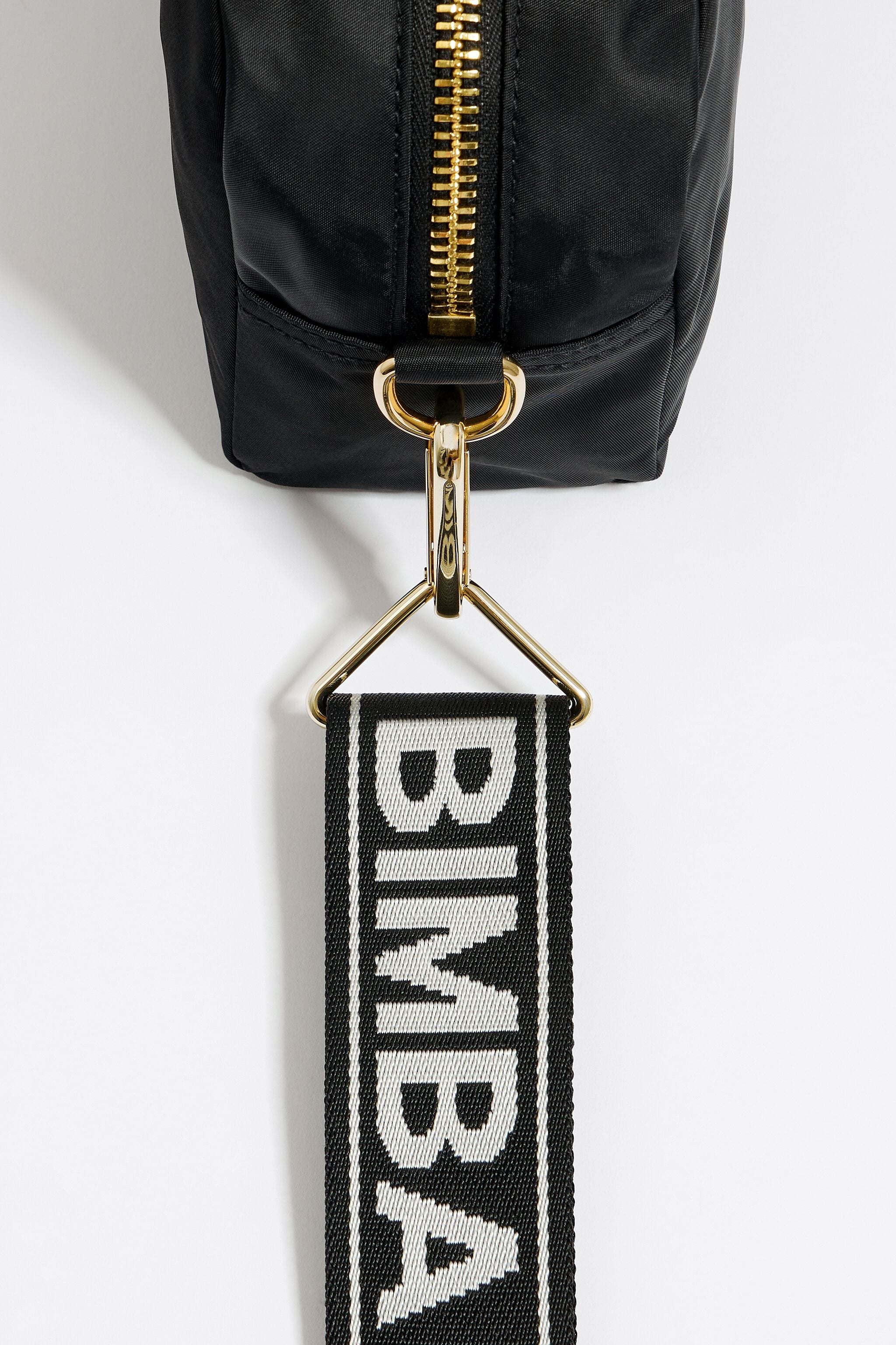 Bolso bandolera S nylon negro