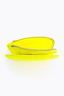Monedero rectangular croco amarillo neón Monedero rectangular croco amarillo neón