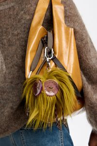 Green fur Rogelia key ring