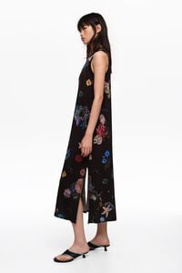 Vestido camiseta sisas fluido Seabed negro