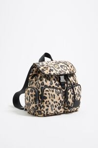 Mochila mediana nylon Leopard natural Mochila mediana nylon Leopard natural