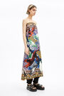 Yellow floral collage scarf Yellow floral collage scarf