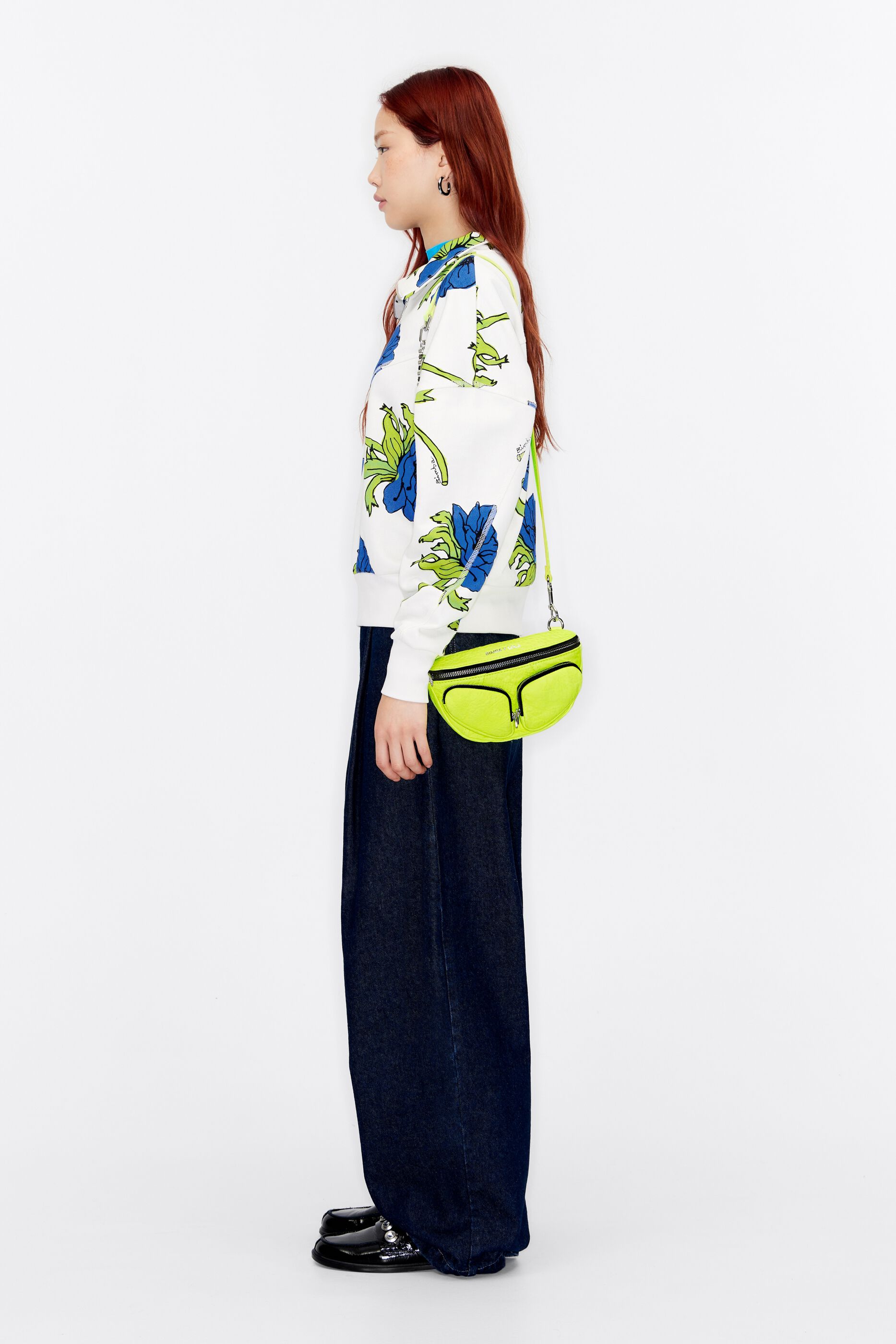 Bright yellow bum clearance bag