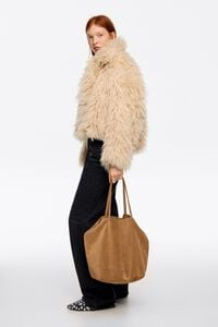 Bolsa shopper grande piel natural