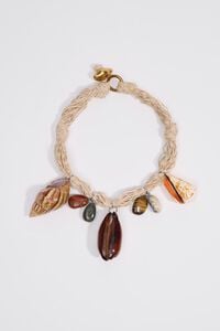 Collar caracoles naturales y piedras