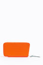 Neon orange croc book wallet Neon orange croc book wallet