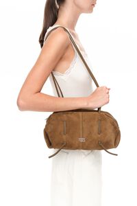 Olive suede Lolita bag
