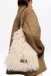 Bolsa tote pelo marfil